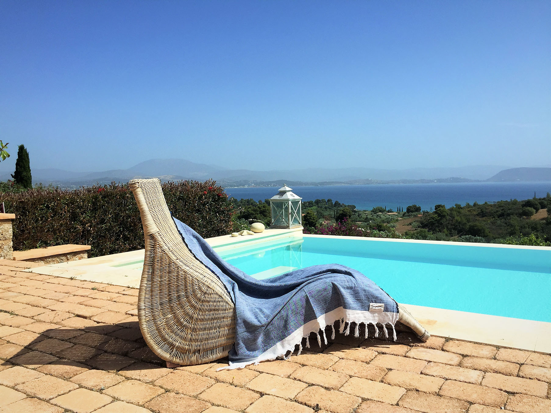 Big Blue Villa Porto Heli Stylish Design