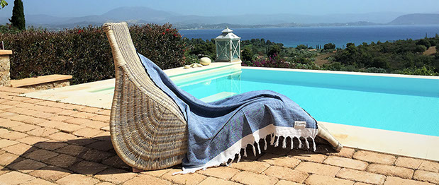 Big Blue Villa Porto Heli Stylish Design