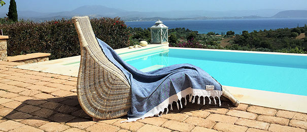 Big Blue Villa Porto Heli Stylish Design