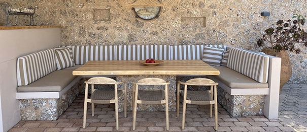 Big Blue Villa Porto Heli Outdoor dining area
