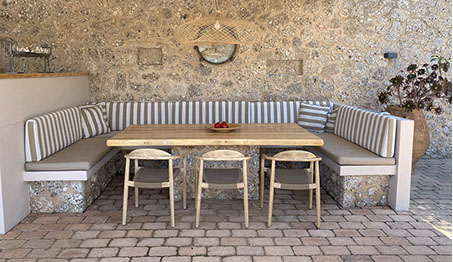Big Blue Villa Porto Heli Outdoor dining area